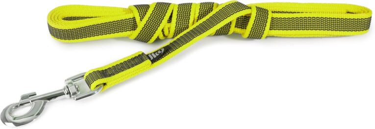 JULIUS-K9 Color & Gray® Super Grip Lead, Neon-Gray 20mm x 3m (1)