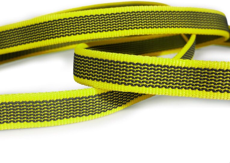 JULIUS-K9 Color & Gray® Super Grip Lead, Neon-Gray 20mm x 3m (4)