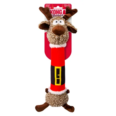 KONG Holiday Shakers Luvs Reindeer Dog Toy