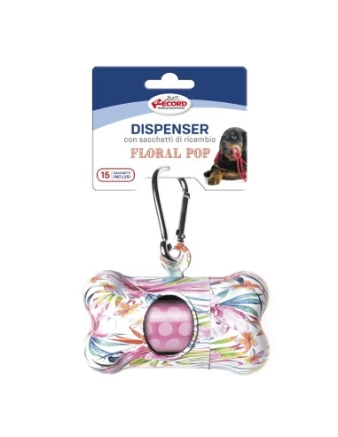 RECORD Pop waste bag dispenser Floral