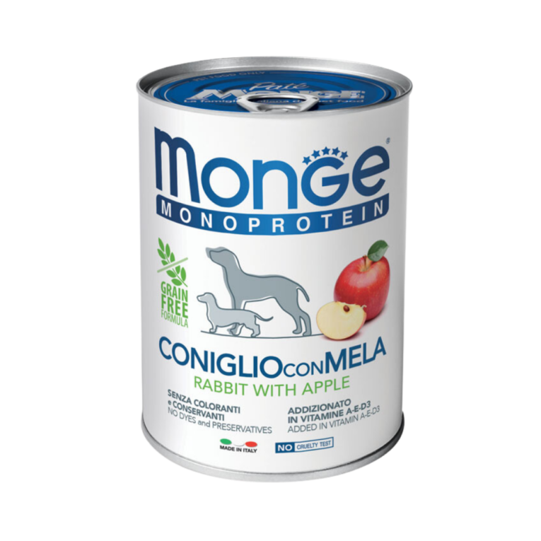 Monge-Monoprotein-Pate-Rabbit-with-Apple-400g