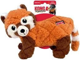 KONG SCAMPERS RED PANDA BROWN MED DOG TOY