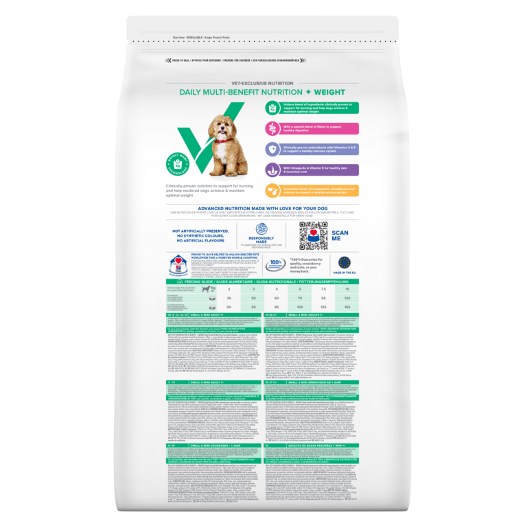 Hill's Vet Essentials Multi-Benefit + Weight Adult 1+ Small & Mini Dog Food with Chicken - 6kg