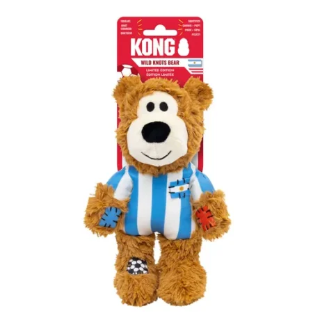 Kong Wild Knots Sportarg Bear Argentina Dog Toy Blue
