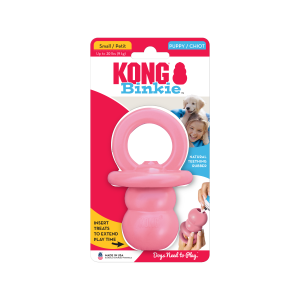 KONG Puppy Binkie Treat Dispensing Dog Toy - medium Pink