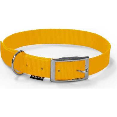 Glee Single Weave Dog Collar Yellow 1x30cm