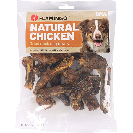 Natural dog treat, chicken neck 200g