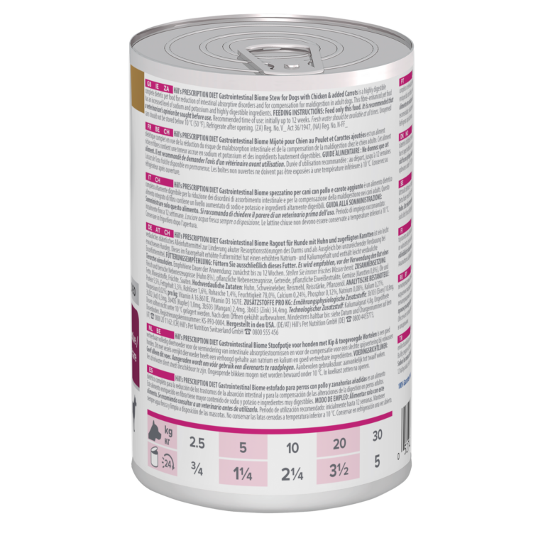 Hill's Prescription Diet Gastrointestinal Biome Stew for Dogs with Chicken & Added Carrots - 354g