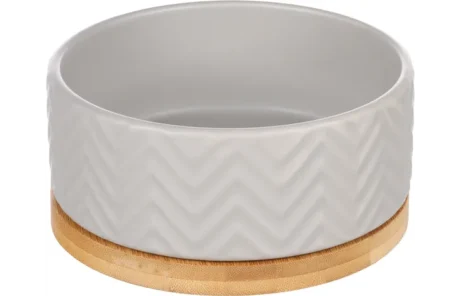 Feeding and drinking bowl Bianco Round Grey 16cm - 990ml