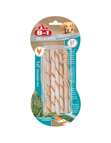 Anti-plaque twisted sticks 8in1 Delights Dental