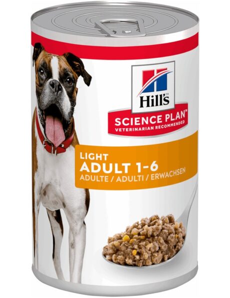 Hills Science Plan Dog Wet Food Adult Light With Chicken (370g)