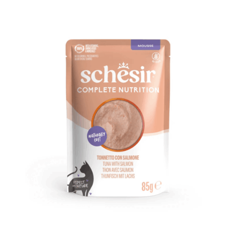 Schesir Complete – Cat Tuna with Salmon in Mousse 85g