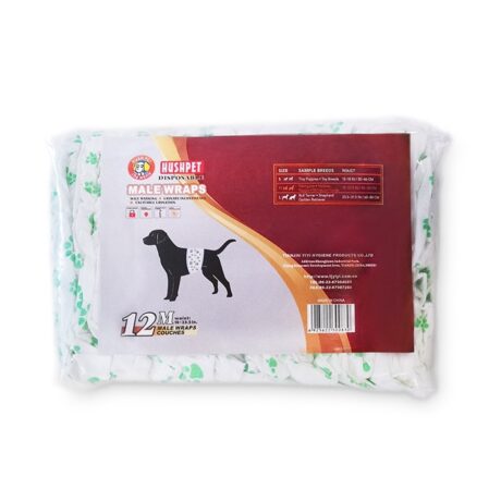 HUSHPET Diapers for Male Dogs M (12 pieces) 46-60cm