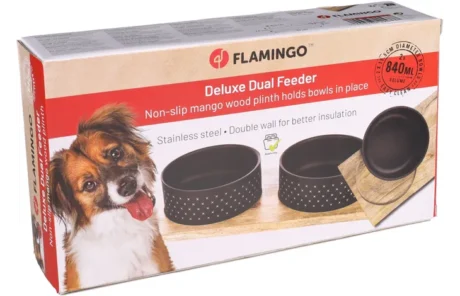 FLAMINGO Duo Dinner Nervo Rectangle Black – 2 × 840ml