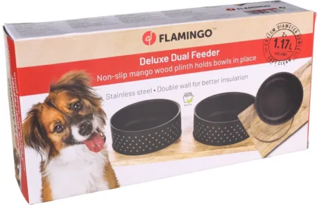 FLAMINGO Duo Dinner Nervo Rectangle Black – 2 × 1.17L