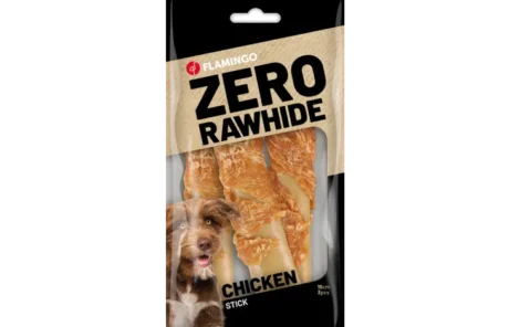 FLAMINGO Zero Rawhide Stick with Chicken 15cm – 3 × 40g