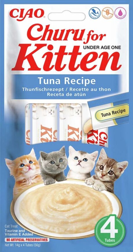 CIAO Churu Kitten Creamy Treats – Tuna Recipe 56g