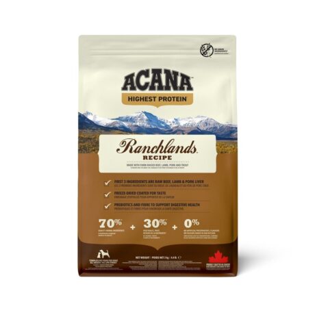 ACANA Ranchlands Dog Food – Premium Dry Dog Food, 2kg