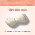 Antos Raw Hide White Knotted Bone 120gr