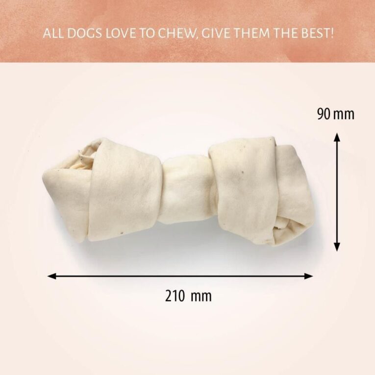 Antos Raw Hide White Knotted Bone angle 2