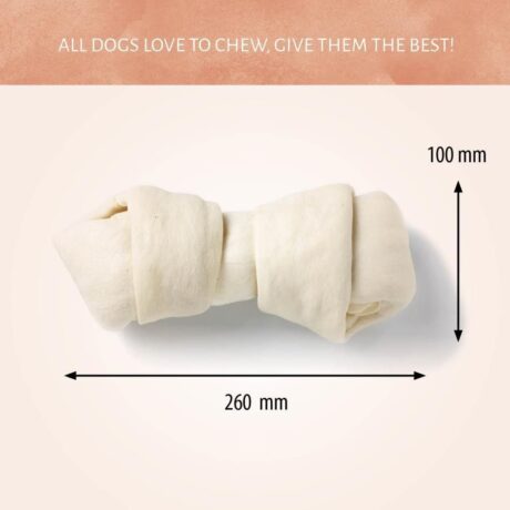 Antos Raw Hide White Knotted Bone angle 2