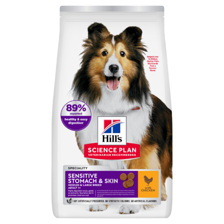 Hill's Science Plan Canine Sensitive Stomach & Skin Medium & Large Breed Adult Dry Dog Food