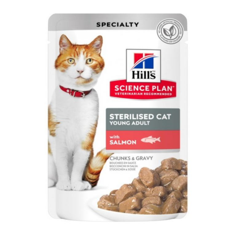 Hill's Science Plan Sterilised Cat Salmon Pouch