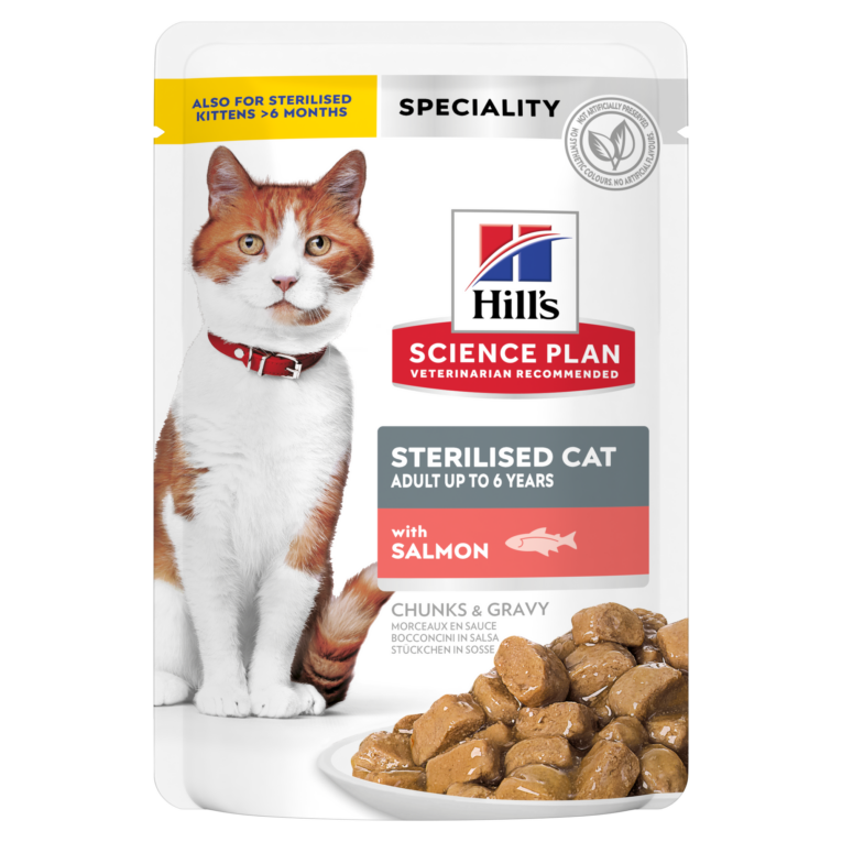 Hill's Science Plan Sterilised Cat Salmon Pouch