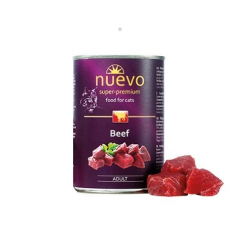 Nuevo Beef Adult Cat Food 400g - alternate pack view