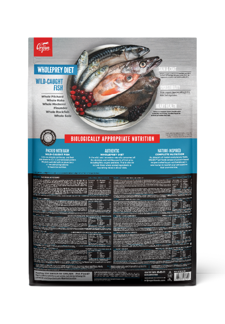 Orijen Six Fish Cat Dry Food - pack angle 2
