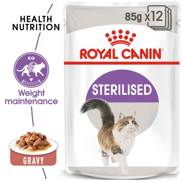 Royal Canin Sterilised Chunks in Gravy 9+3