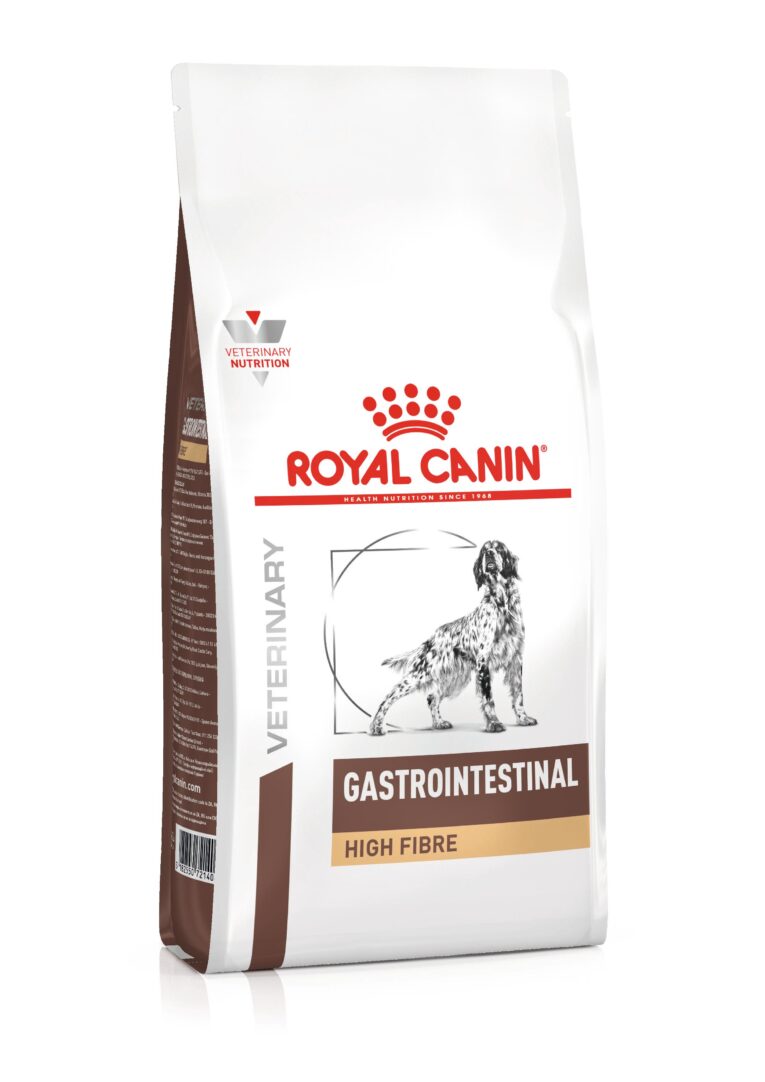 Royal Canin Veterinary Gastrointestinal High Fibre pack angled