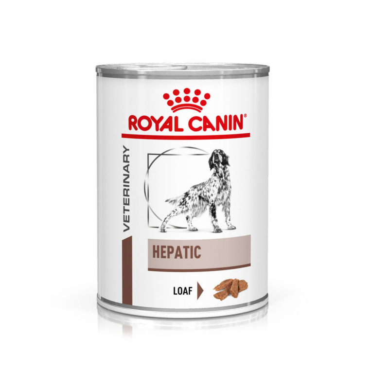 Royal Canin Veterinary Hepatic Loaf 420g can front