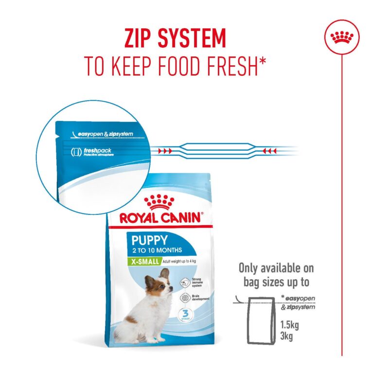 Royal Canin X-Small Puppy 1.5kg - Zip System Freshness