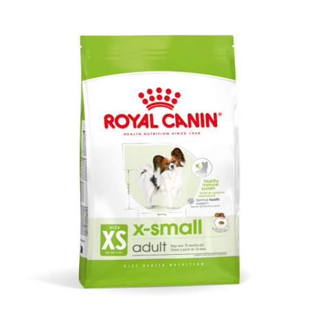 Royal Canin X-Small Adult Dog Food - Angled Pack View