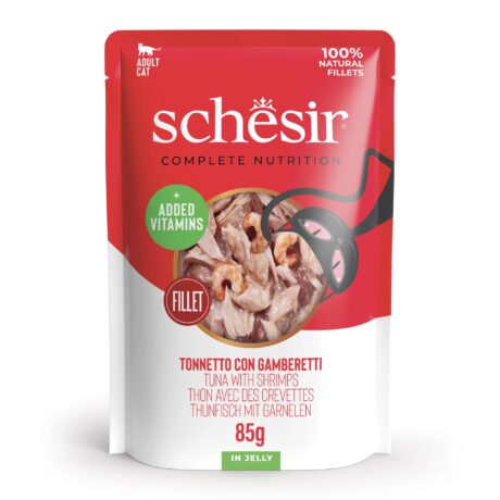 Schesir Cat Tuna with Prawns in Jelly 85g
