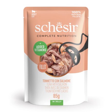 Schesir Cat Tuna & Salmon in Jelly Pouch 85g