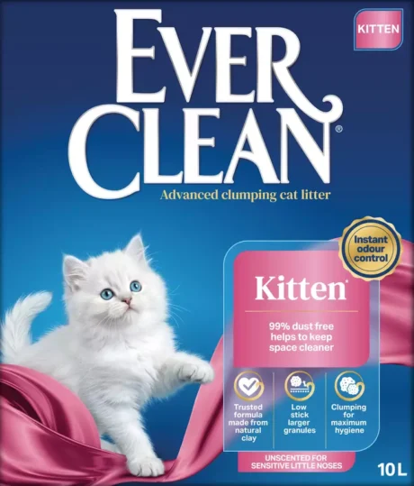EVER CLEAN Kitten 10L – Unscented Clumping Cat Litter